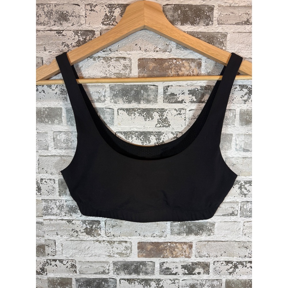Vuori Sports Bra Women Small Black Scoop Neck Wide Strap Activewear - Picture 1 of 3